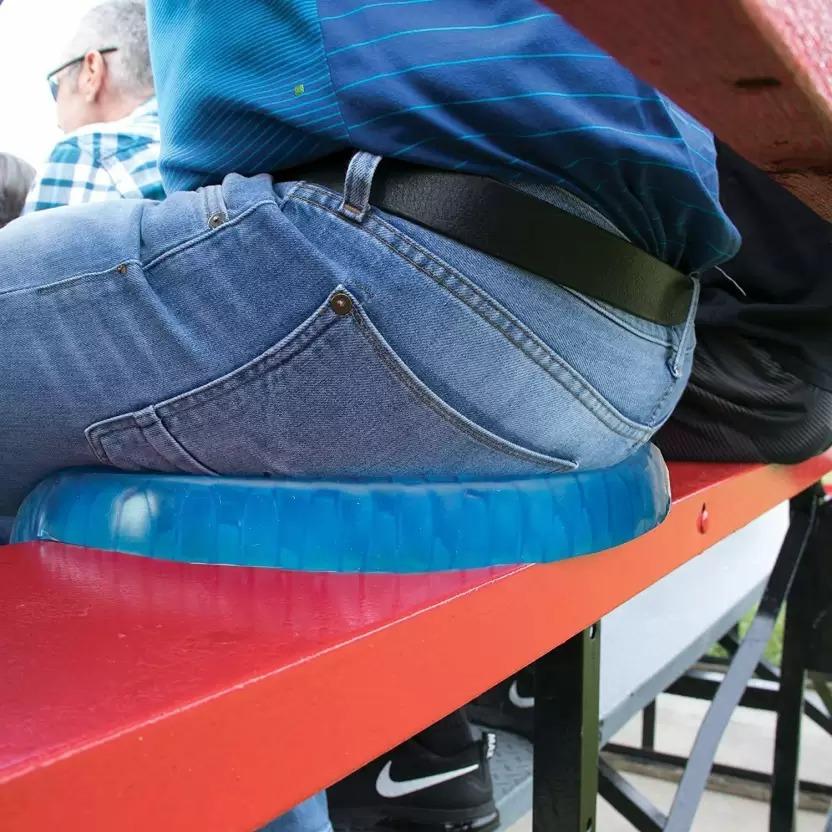 Gel Orthopedic Seat Cushion for Office Chair & Wheelchair | Coccyx & Back Pain Relief Pad