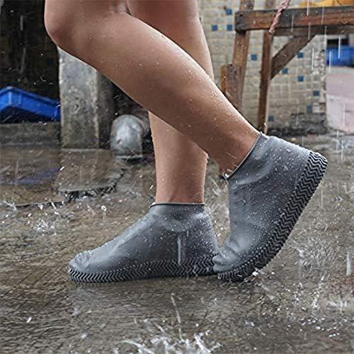 Waterproof Silicone Shoe Covers (1 Pair) | Reusable Anti-Skid Rain Boot Protectors – L Size