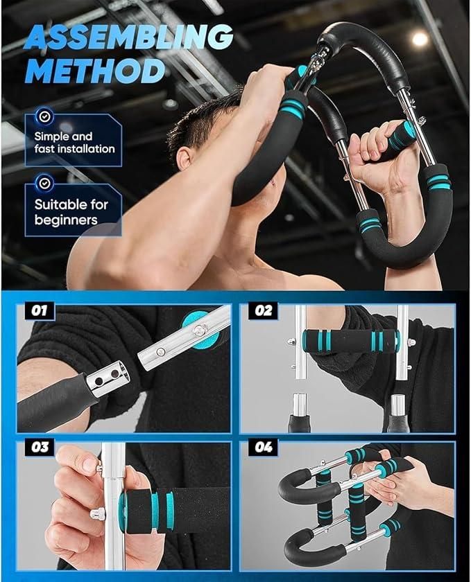 Adjustable Chest Workout Equipment – Home Gym Chest Expander for Strength Training