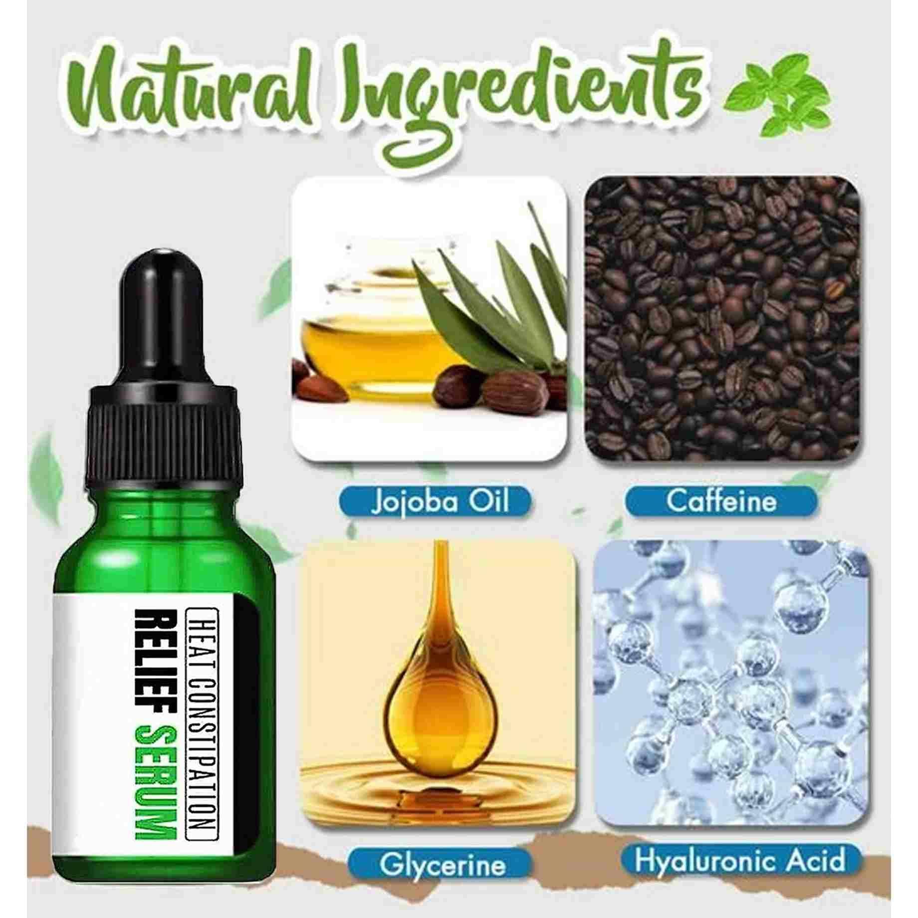 Heat Constipation Relief Serum 50ML (Pack of 2) – Digestive Support for Bloating & Gas Relief