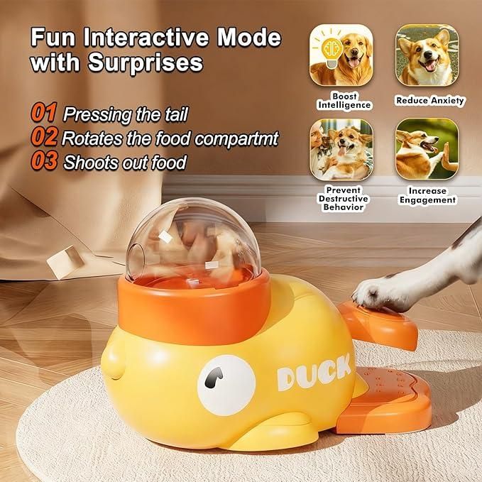Interactive Pet Feeder Bowl – Dog Puzzle Food Dispenser for Slow Feeding & Mental Stimulation