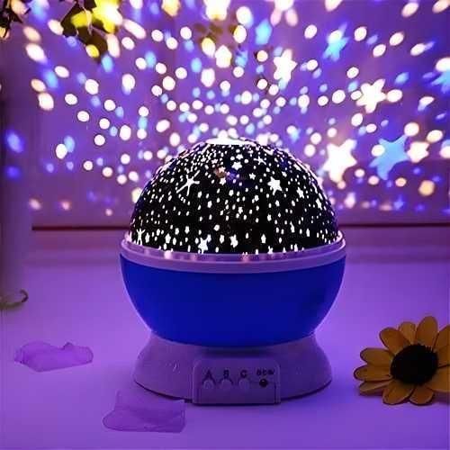 Star Master 360° Rotating Moon Night Light Projector | Kids Multi-Color USB Lamp