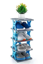 Smart Foldable 4 Layer Shoe Rack | Space Saving Plastic Shoe Organizer
