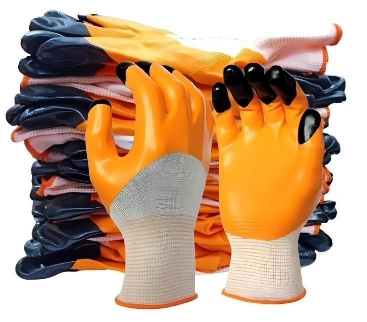 Labor Protection Safety Work Nitrile Gloves – Anti-Slip Durable Work Gloves (1 Pair)
