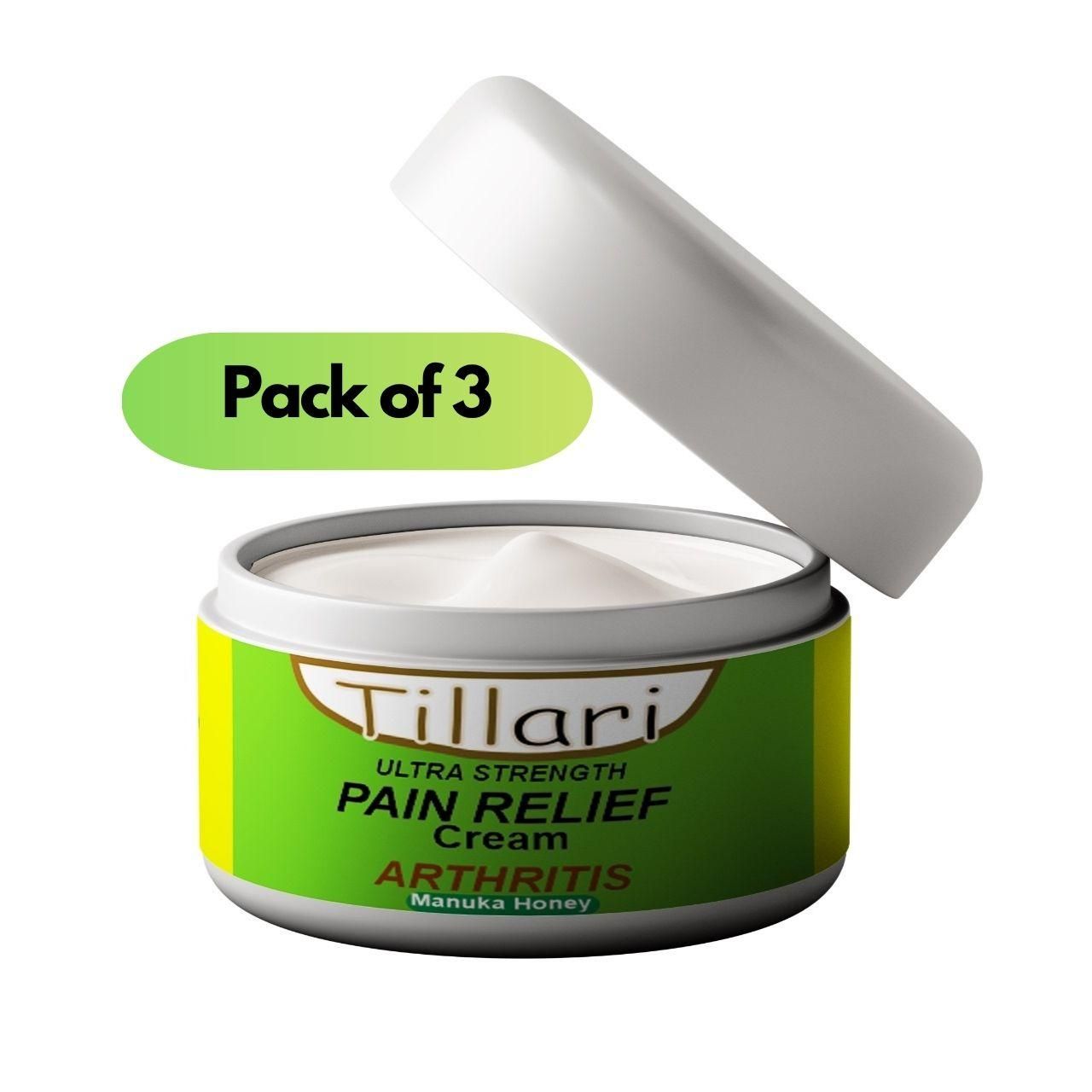 Bee Venom Ultra Strength Pain Relief Cream (Pack of 3) – Fast Soothing Joint & Muscle Support – 100gm Each