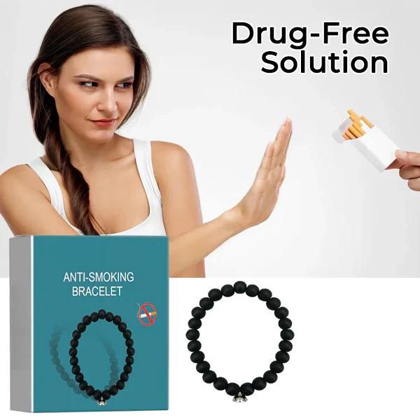 Anti-Smoking Bracelet for Men – Stylish Beaded Bracelet for Habit Control & Daily Wear
