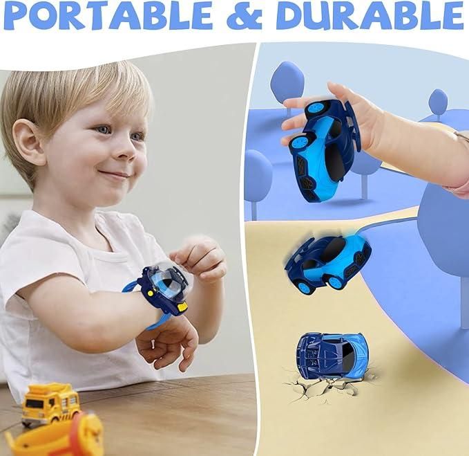 Remote Watch Car for Kids – Mini Wrist RC Racing Car with USB Charging (Assorted Color)