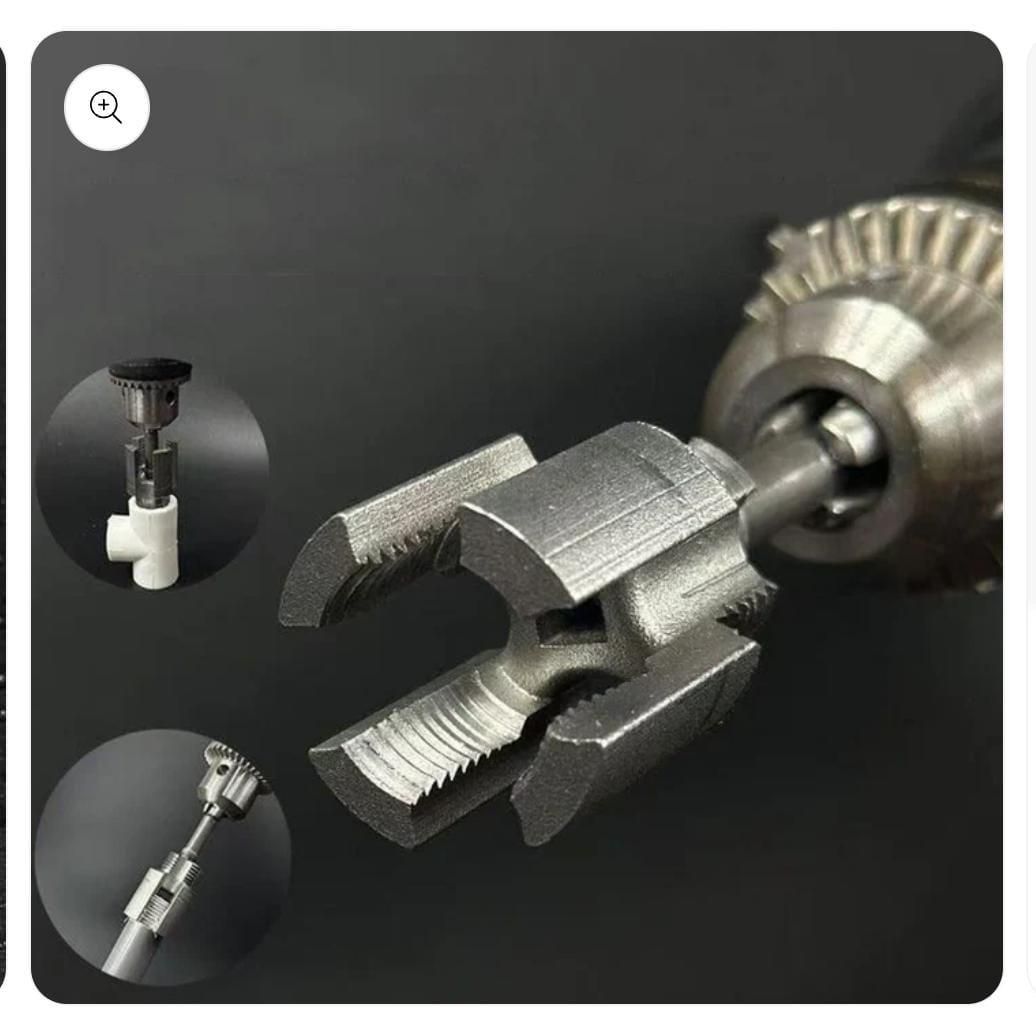Electric Drill Pipe Threading Opener Tool | Aluminum Alloy Internal & External Thread Maker