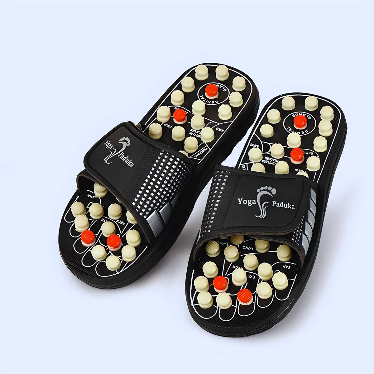 Acupressure & Magnetic Therapy Paduka Slippers – Foot Massager for Blood Circulation & Pain Relief (Men & Women)