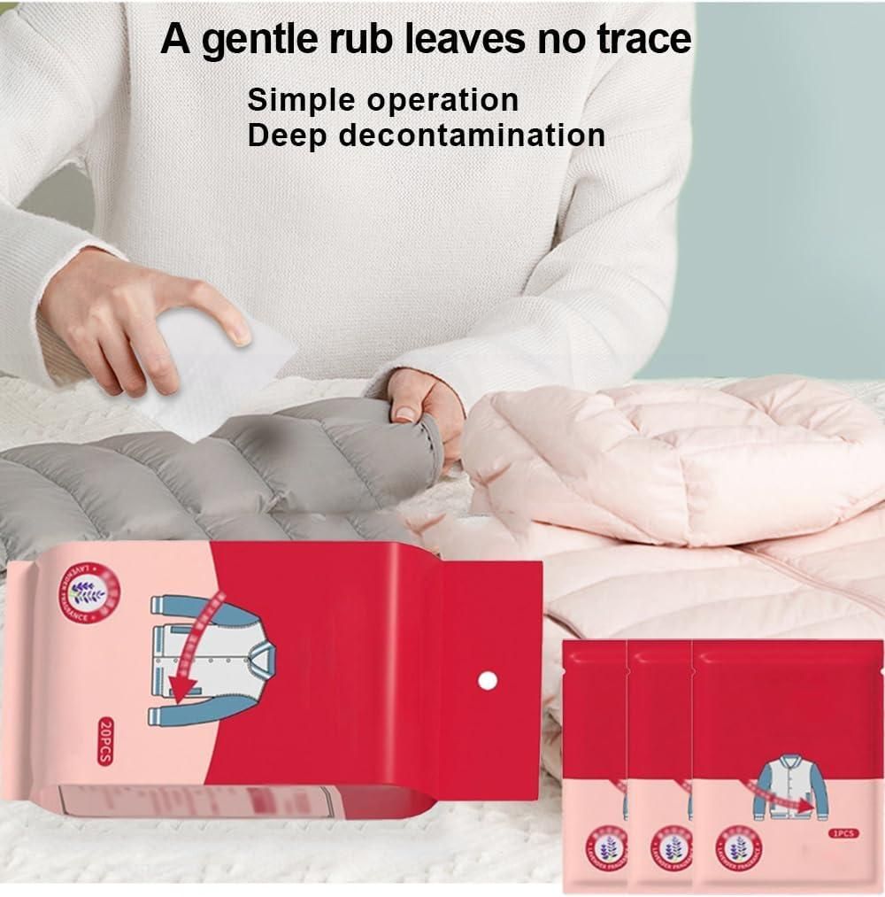 Stain Removal Wet Wipes for Clothes | Multi-Functional No Wash Cleaning Wipes