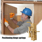 3 in 1 Automatic Door Hinge Lock | Self Closing Heavy Duty Iron Door Lock