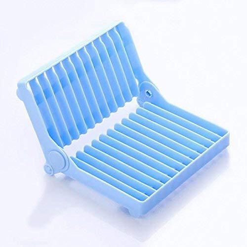 Folding Plastic Kitchen Dish Rack Stand | Dinner Plate Holder (30x20x8 cm)
