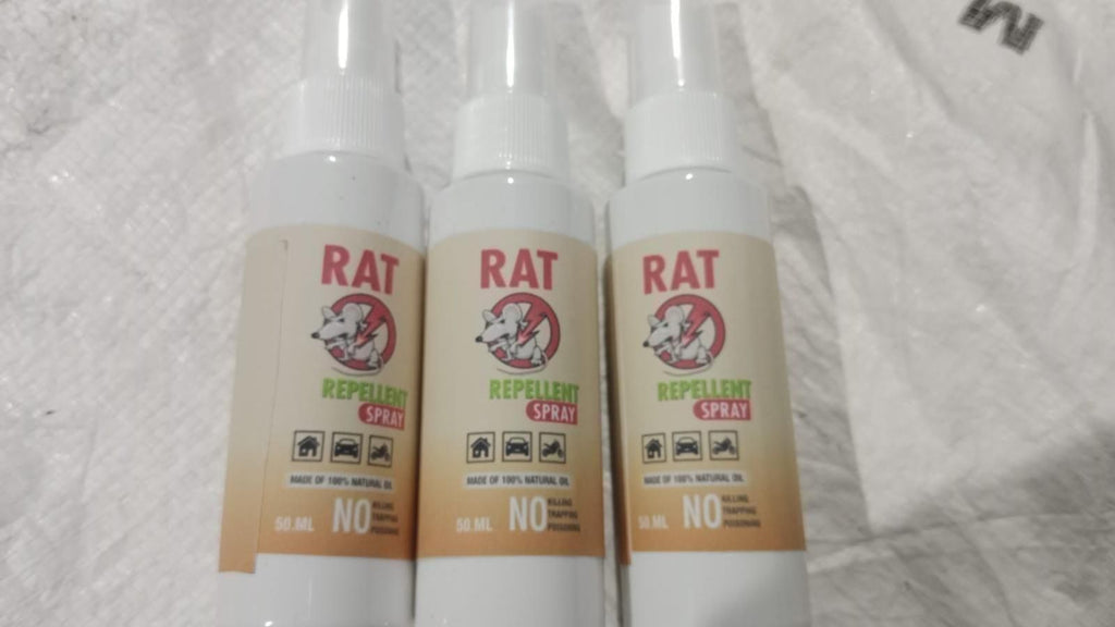 Rat Repellent Spray 50ML (Pack of 3) – Natural Anti-Rat & Rodent Repellent Liquid