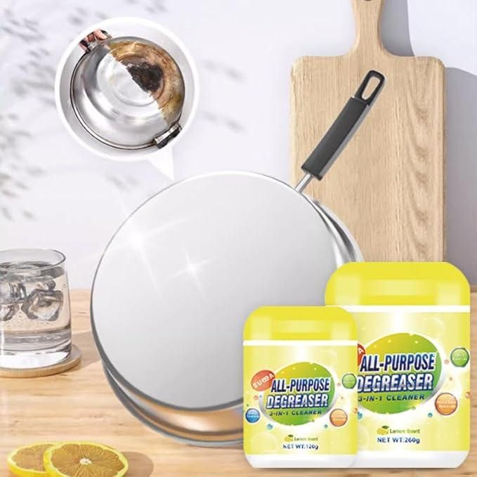 All Purpose Degreaser 3 in 1 Cleaner 200 gm (Pack of 2) – Powerful Multi-Surface Kitchen & Home Grease Remover