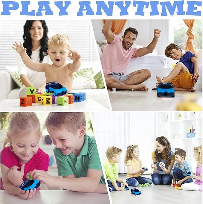 Remote Watch Car for Kids – Mini Wrist RC Racing Car with USB Charging (Assorted Color)