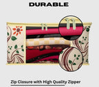 Flower Printed Saree Cover Pack of 3/6 | Non Woven PVC Zip Storage Bag