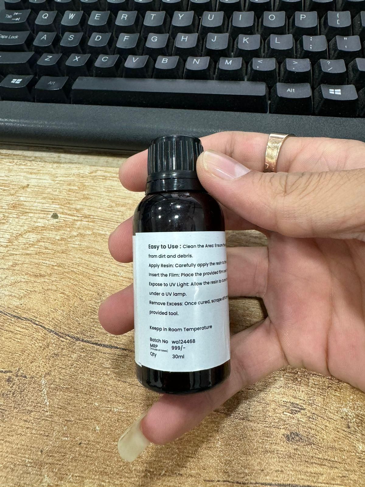 Glass Serum Bottle 30ml (Pack of 2) with Dropper | Refillable Cosmetic Container