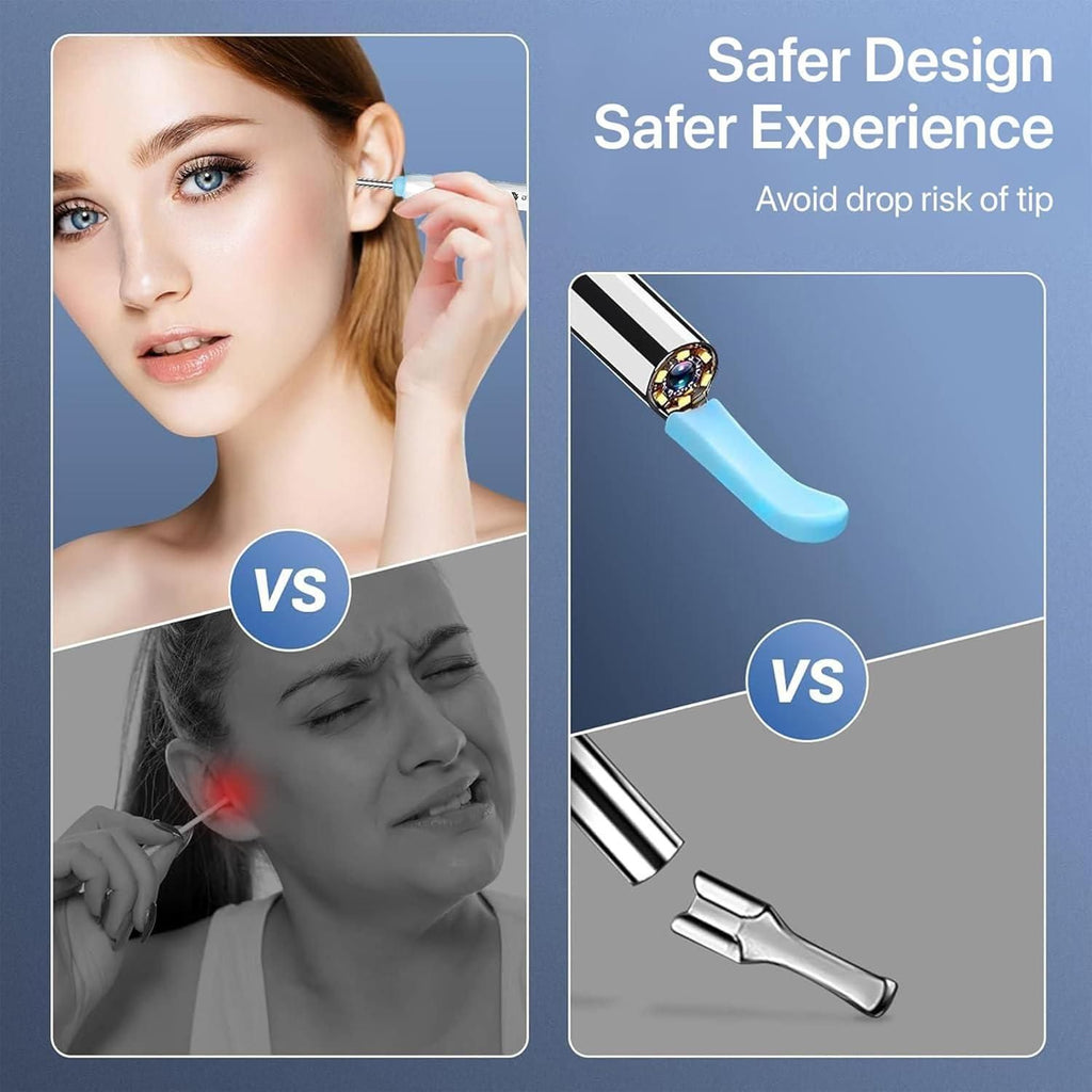 Smart Visual Ear Wax Cleaner with WiFi Camera – HD Otoscope Ear Cleaning Tool for iOS & Android (Type-C Rechargeable)