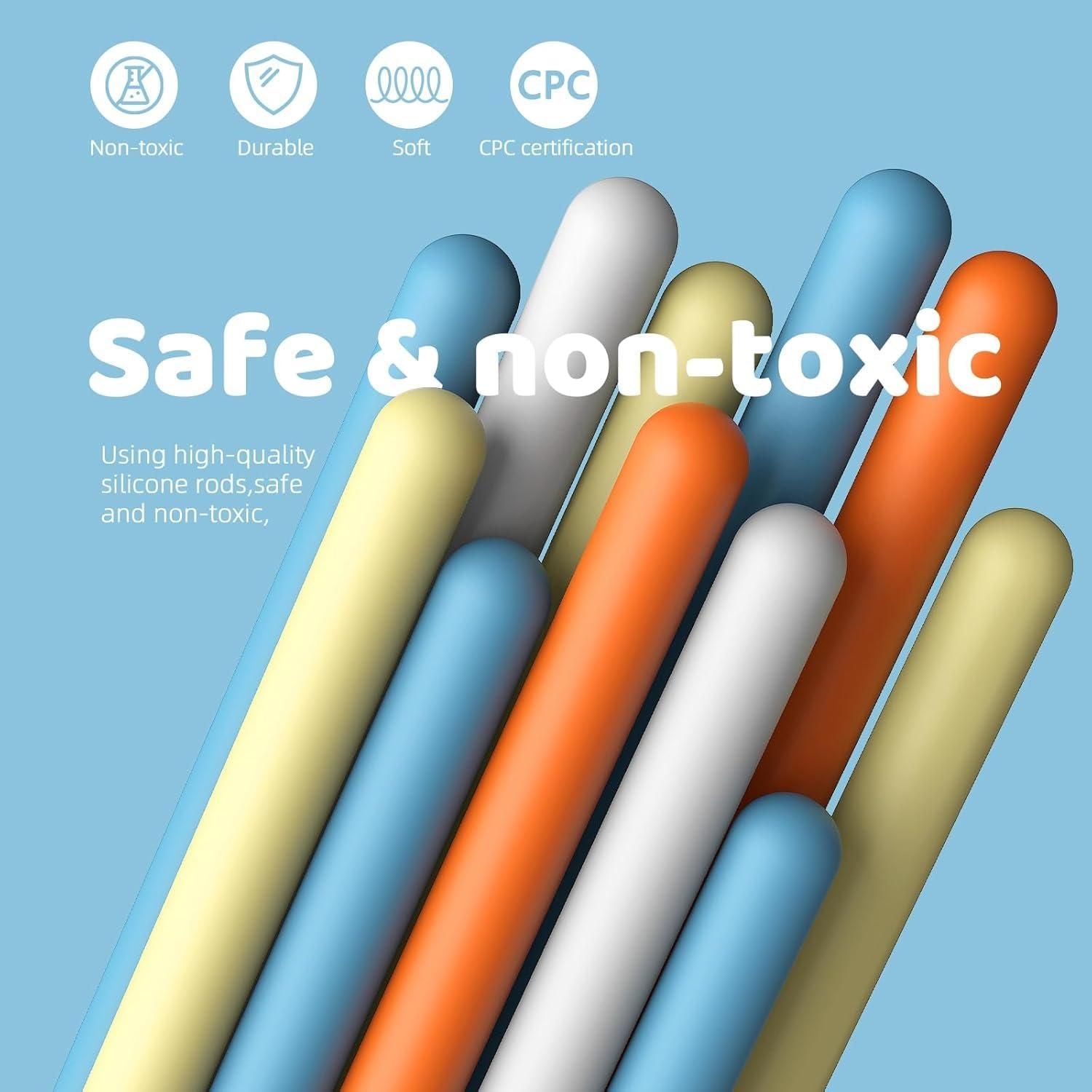 Double-Sided Silicone Montessori Sensor Activity Board – Educational Sensory Toy for Toddlers