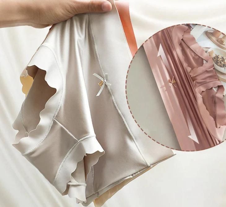 Satin Ice Silk Seamless Panties for Women | Breathable Butt Lift Brief (Pack of 1)