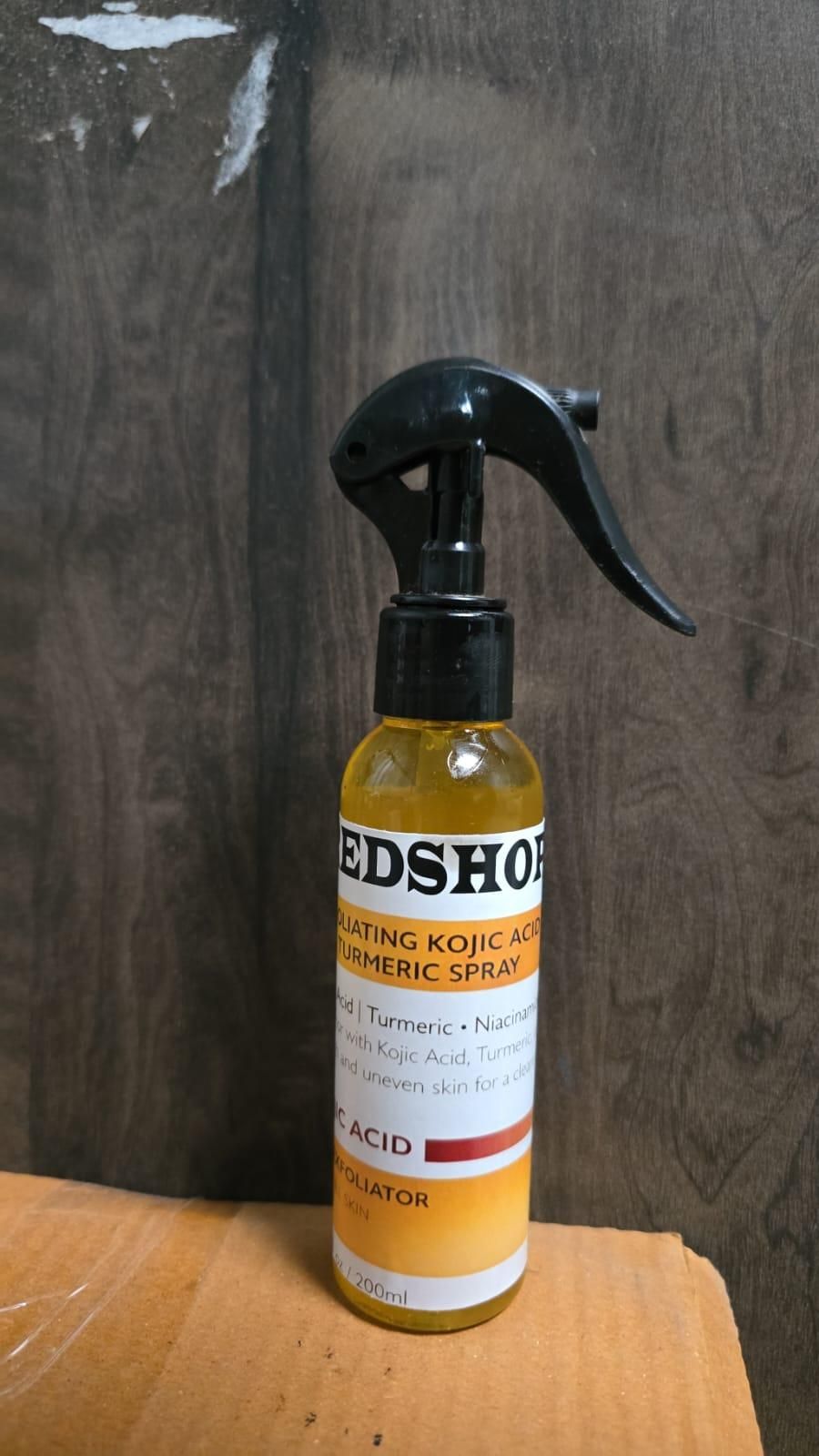 Exfoliating Kojic Acid Turmeric Spray 400ml (Pack of 2) – Brightening & Dark Spot Correcting Spray for Face & Body