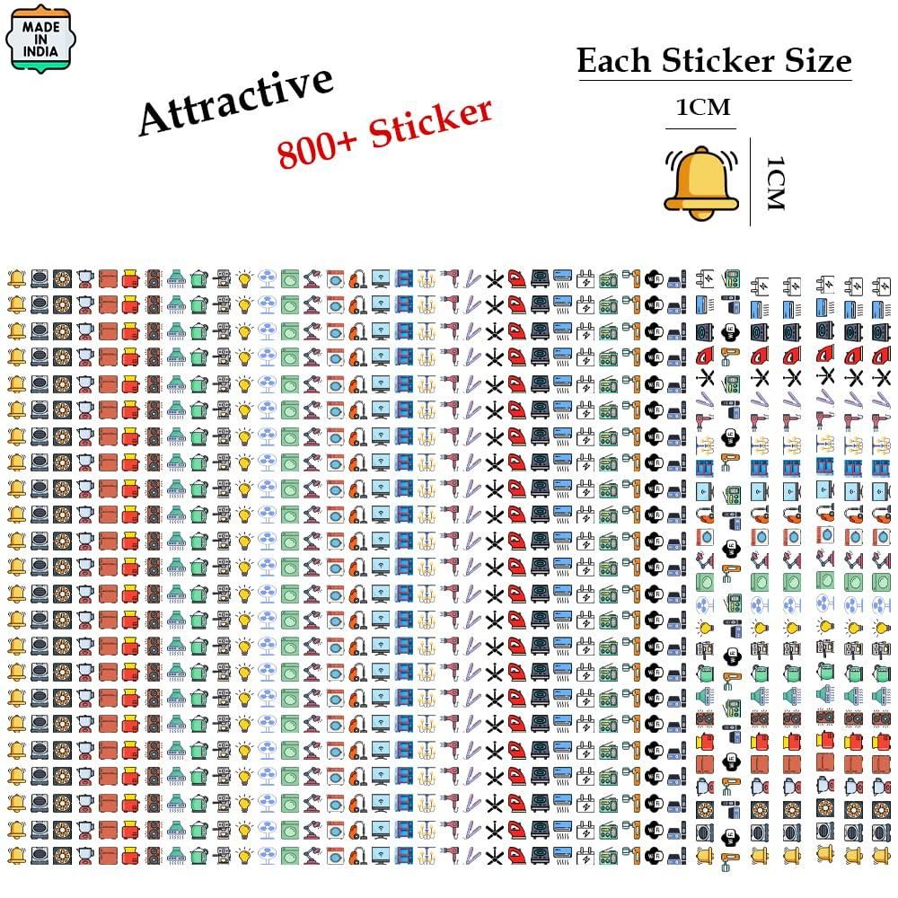 3D Premium Switch Stickers (149 PCS) – Decorative Glow Switch Board Vinyl Stickers