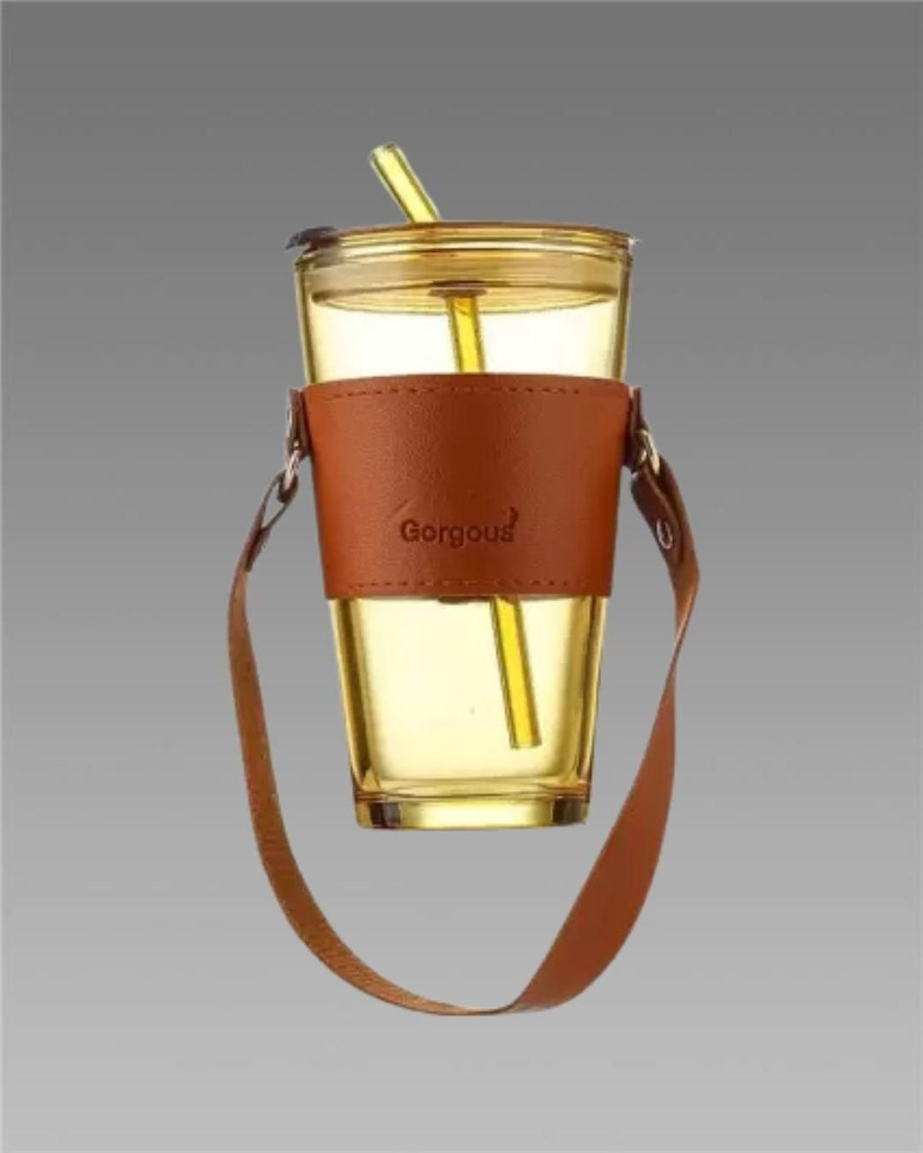 Glass Tumbler with Glass Straw & Lid | Reusable Drinking Cup