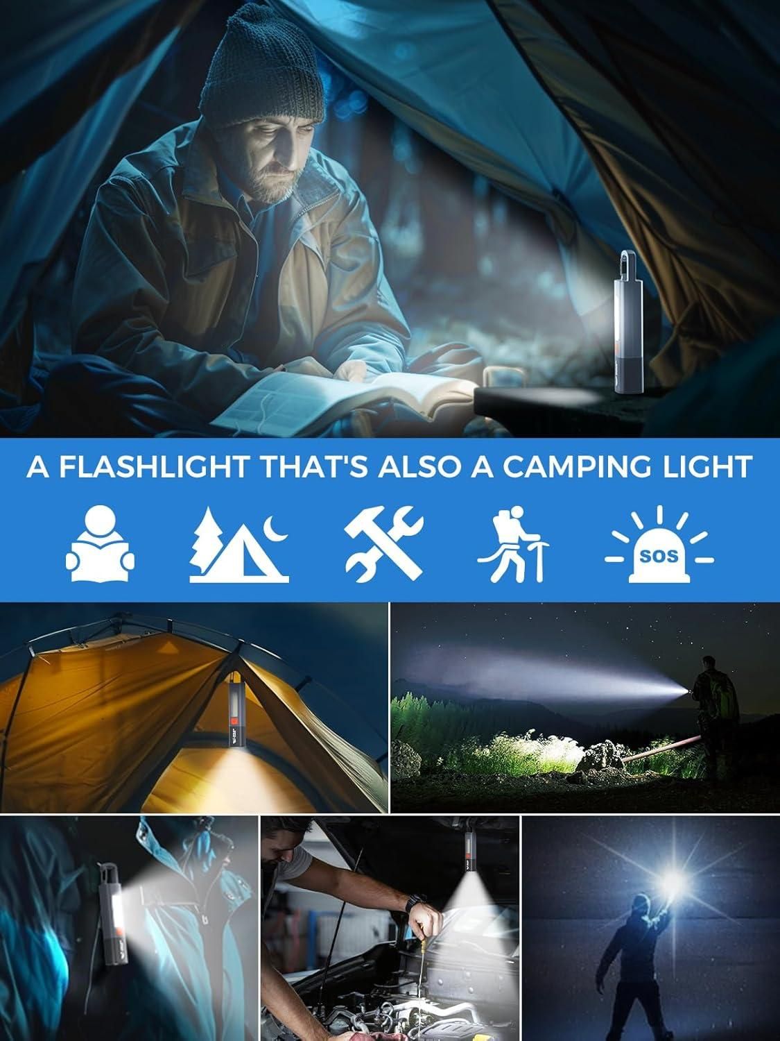 USB Rechargeable Portable EDC Torch | Outdoor Camping Flashlight