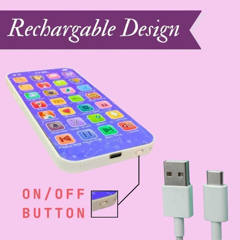 Eduphone 28 Educational Modes Musical Learning Toy for Kids – Rechargeable Interactive Phone with Math, Words, Animals & Sounds