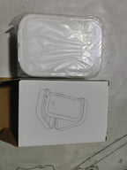 White Jewelry Box with LED Mirror | Leather Organizer for Rings, Necklace & Earrings