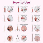 18-in-1 Manicure Pedicure Nail Tool Set for Women – Professional Travel Nail Clipper & Mani-Pedi Kit