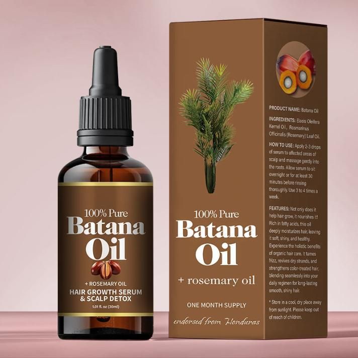 Batana Hair Growth Oil + Serum 30ml (Pack of 2) – Rosemary Infused Hair Fall Control & Stronger Hair Formula