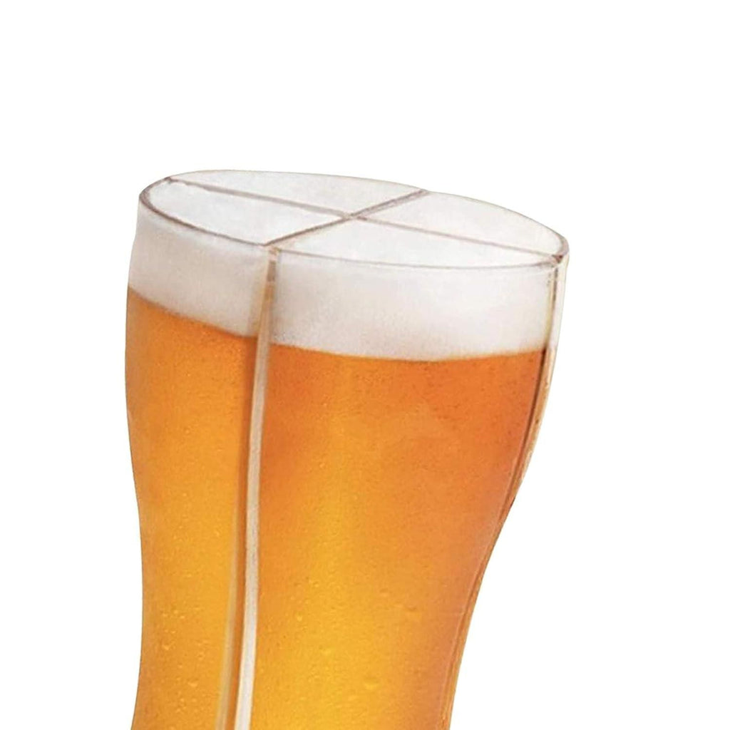 Beer Splitter Mug – 4 Glass Beer Carrier for Parties & Bars