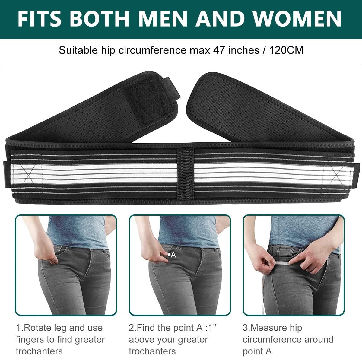 Lower Back Support Brace for Men & Women – Adjustable Lumbar Support Belt for Pain Relief