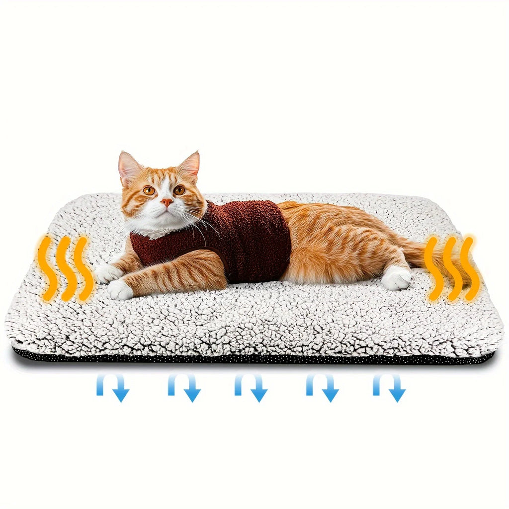 Self-Heating Pet Pad Blanket for Dogs and Cats | Thermal Heat Reflecting Warm Cushion Sleeping Mat