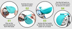 2-in-1 Portable Dog Water Bottle – Leak-Proof Stainless Steel Travel Bottle for Small Dogs
