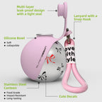2-in-1 Portable Dog Water Bottle – Leak-Proof Stainless Steel Travel Bottle for Small Dogs