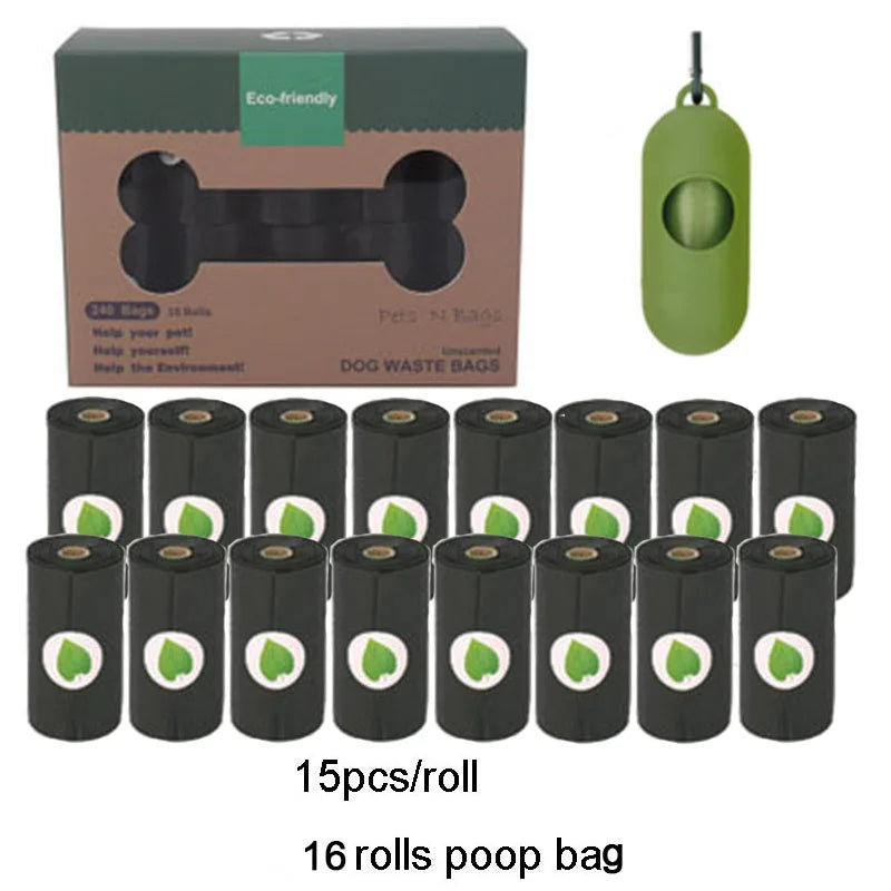 MySudui Biodegradable Dog Poop Bags with Dispenser – Eco-Friendly Pet Waste Bags