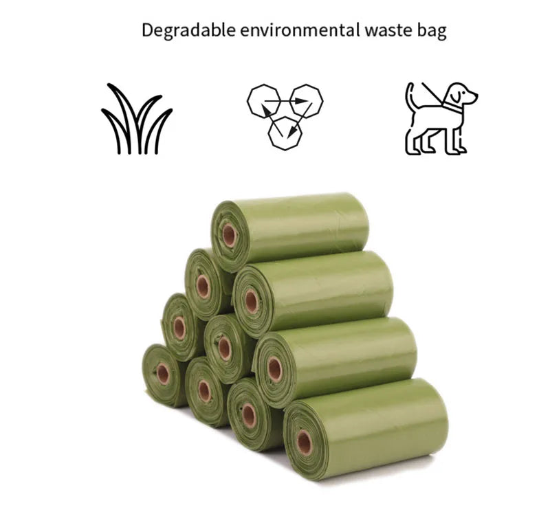 MySudui Biodegradable Dog Poop Bags with Dispenser – Eco-Friendly Pet Waste Bags