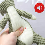 Cartoon Plush Puppy Dog Toy with Squeaker – Soft Chew Toy for Small Dogs Teeth Grinding & Interactive Play