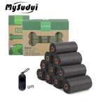 MySudui Biodegradable Dog Poop Bags with Dispenser – Eco-Friendly Pet Waste Bags
