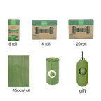 MySudui Biodegradable Dog Poop Bags with Dispenser – Eco-Friendly Pet Waste Bags