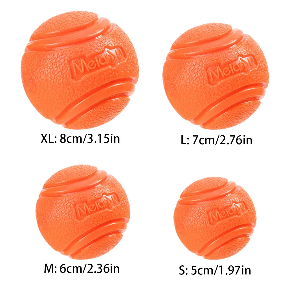 Pet Dog Chew Ball Toy – Durable Rubber Bouncy Ball for Aggressive Chewers, Fetch Training & Teeth Cleaning