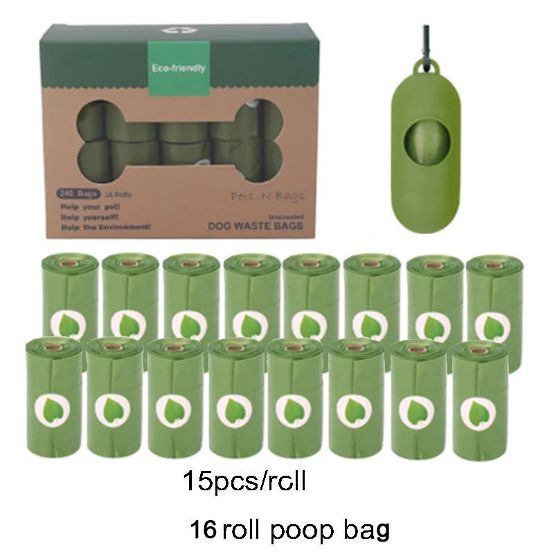 MySudui Biodegradable Dog Poop Bags with Dispenser – Eco-Friendly Pet Waste Bags