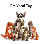 Funny Dinosaur Plush Dog Toy with Squeaker – Soft Corn Wool Chew Toy for Dogs & Cats Training and Play