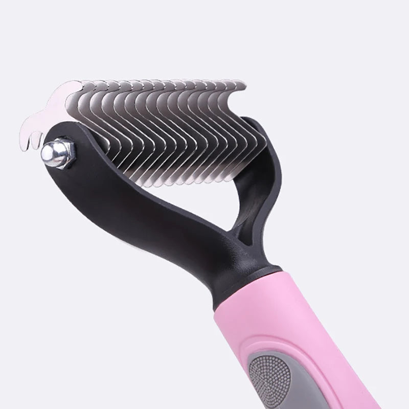 dog brush double-sided hair removal comb and hair removal tool used to remove mats and tangles the best pet grooming brush