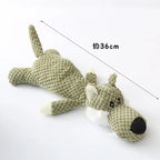 Cartoon Plush Puppy Dog Toy with Squeaker – Soft Chew Toy for Small Dogs Teeth Grinding & Interactive Play