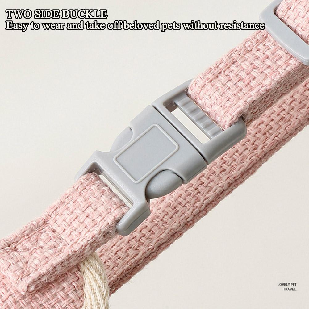 Lovely Small Pet Vest Chest Strap Harness Leash Set – Adjustable Walking Traction Rope for Dogs, Cats and Bunnies