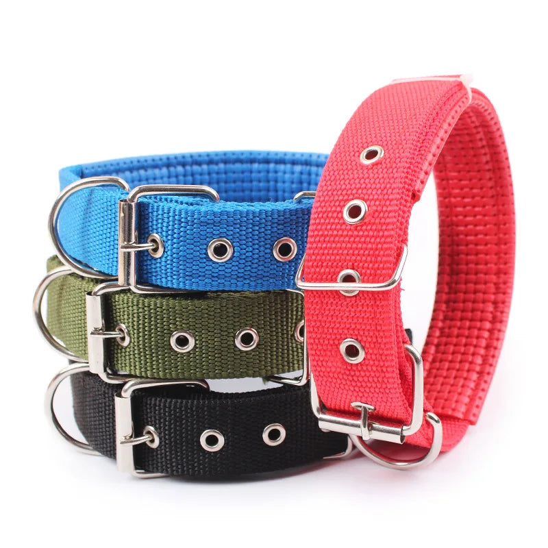 Solid Nylon Dog Collar for Small Medium and Large Dogs – Adjustable Breakaway Pet Collar