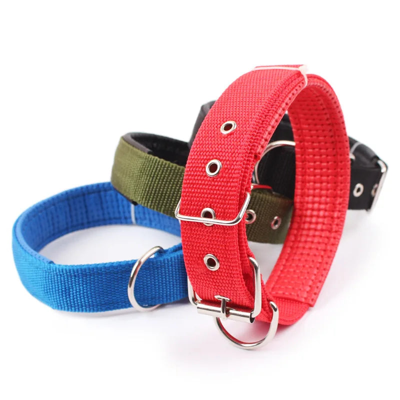 Solid Nylon Dog Collar for Small Medium and Large Dogs – Adjustable Breakaway Pet Collar